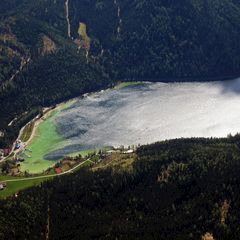 Flugwegposition um 13:09:31: Aufgenommen in der Nähe von Gaming, Österreich in 2171 Meter